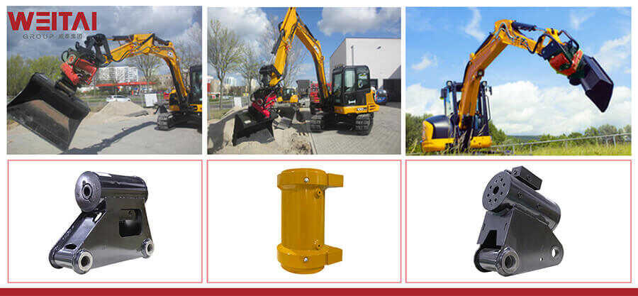 Weitai hydraulic rotary actuator application in bulldozers 3